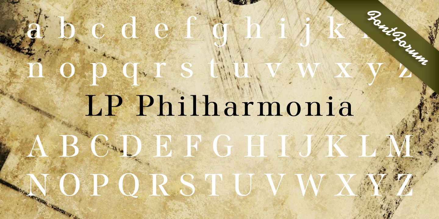 Пример шрифта LP Philharmonia #4